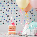 100pcs Airplane Confetti, Blue&Black Glitter Plane Table Confetti, Boys Birthday Paper Scatters, Baby Shower/Retirement/Travel Theme Party Table