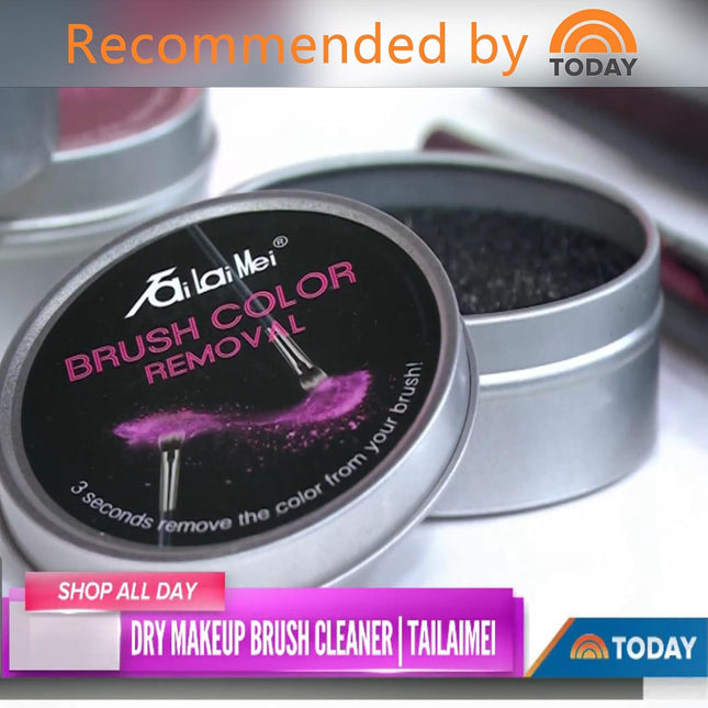 Tailaimei 2 Pack Color Removal Cleaner Sponge, Quickly & Easily Clean Makeup Bru