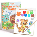 Jar Melo Paint with Water Books for Toddlers, Mess Free Watercolor Painting Activity for Kids Ages 1-3, 2-4, 4-6, Paint by Number Art Craft