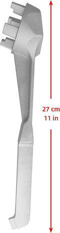Aluminum Bung Wrench, 55 Gallon Drum Wrench, Barrel Wrench for Opening 10 15 20 30 50 55 Gallon Drums, Fits 2 Inch and 3/4 Inch Bung Caps 1 Silver