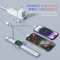 4 in 2 Travel Multi Charging Cable for Apple Watch Charger (6FT/1.8M), Universal Chargers for All Devices Travel Essentials Compatible with Apple