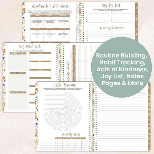 bloom daily planners 2025-2026 (8.5" x 11") Academic Year Day Planner (July 2025 - July 2026) - Weekly & Monthly Dated Agenda Organizer with