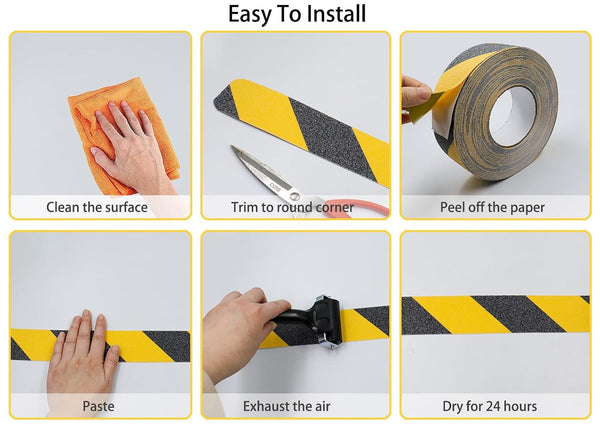 ONTWIE Anti Slip Tape, 2In x 16.4ft Safety Non Slip Tape Outdoor Waterproof | Anti Slip Tape, Anti Slip Tape for Stairs, High Adhesive Grip Tape