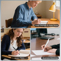 ACEES Gel Pens, 6 Pcs 0.5mm Fine Point Black Ink Pen With Smooth Writing, Office Desk Accessories, School Writing Supplies Gifts for Men Women,