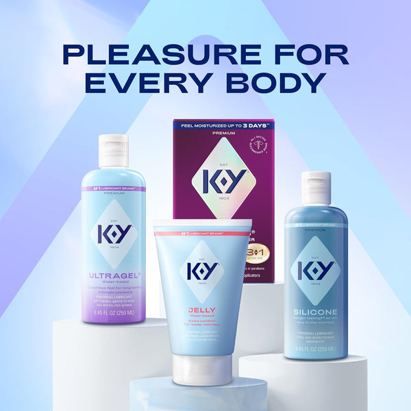K-Y Jelly Personal Lubricant, Water Based Lube for Sex, 7 FL OZ 7 Fl Oz (Pack of 1)