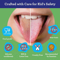 GuruNanda Kids Tongue Scraper (2-Pack) with Travel Case, Stainless Steel, Aids in Fresh Breath - Travel-Friendly Tongue Cleaner