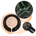 CAHIUYOA Mushroom Head AirCushion CC Cream,Mushroom Head Foundation,Natural | BB Cream,Full Coverage Foundation Makeup,Long Lasting Moisturize