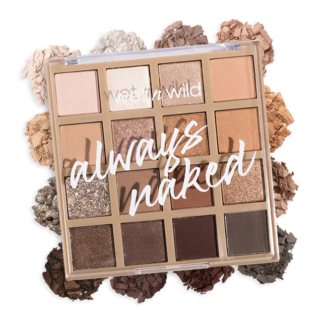 Wet N Wild Always Naked Palette, Nude Neutral Eye Makeup, Blendable, Warm and Co