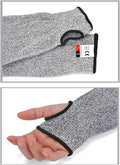 Cut Resistant Sleeves Level 5,18 inch Long Breathable Soft Cut Proof Flexible Arm Protectors for Thin Skin and Bruising,Protective Safety Arm