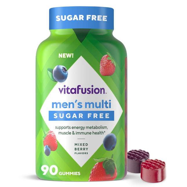 Vitafusion Sugar Free MenÃ¢ÂÂS Multi Daily Gummy Multivitamins, Supports Energ
