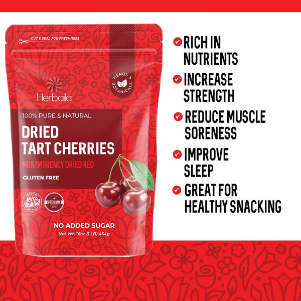 Herbaila Dried Cherries Tart Cherry, Montmorency Tart Cherries, Dried Sour Cherries Fresh, Montmorency Dried Tart Cherries, Dried Cherries,