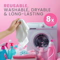 Makeup Remover Cosmetic Towels, Reusable (25 Count, 200 Uses) and Disposable Face Towel, Machine Washable, Ultra Soft, Removes All Types of