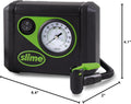 Slime 40059 Tire Inflator, Junior, Compact, Powerful, Portable Car Air Compressor, Lightweight, Analog, Flat Tire Repair, 12V, 12 min Inflation