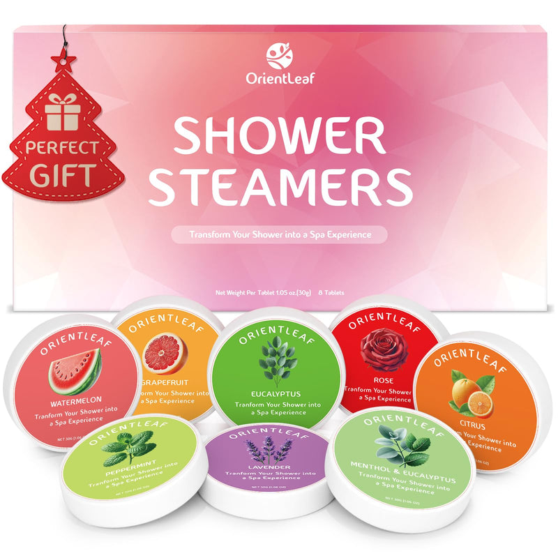 Shower Steamers Aromatherapy, Self Care Birthday Gifts for Women, 8 Pack Stocking Stuffers Christmas Gifts for Mom Men Teen Girls Adults, Stress
