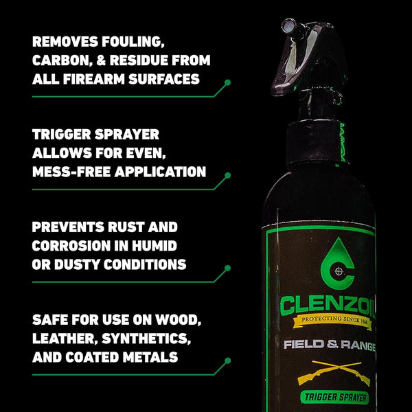 Clenzoil Field & Range CLP Gun Lubricant - 8 oz Trigger Sprayer Bottle 8 oz Sprayer