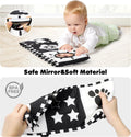 URMYWO Black and White Baby Toys, Tummy Time High Contrast Newborn Toys 0-3 Months, Soft Baby Book, Visual Stimulation Montessori Sensory Infant