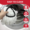 Spin Mop Replacement Set for O-Cedar Easywring 1-Tank System, Includes 2 Mop Head Replacement, 1 Mop Handle (30-58In Adjustable 4-Section Pole), 1