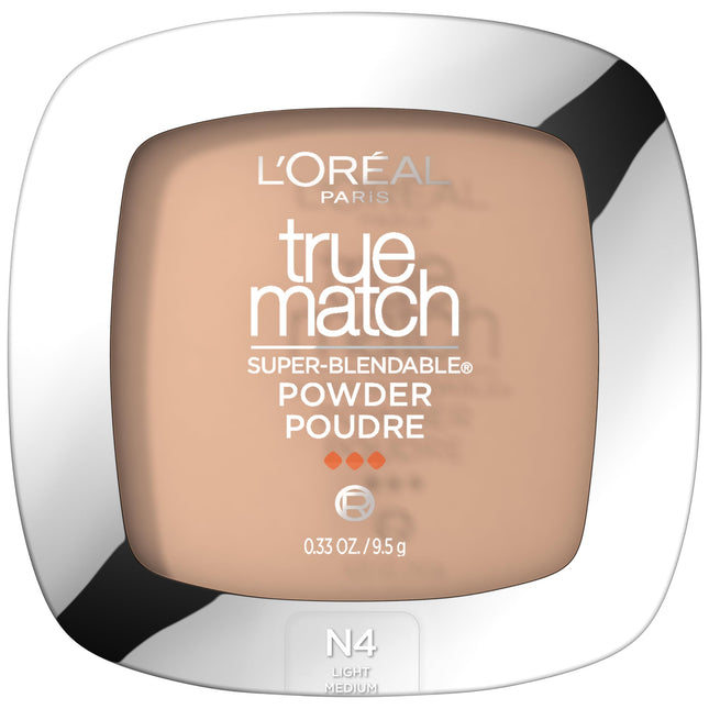 L'Oreal Paris True Match Super Blendable Oil Free Foundation Powder, N4 Light Me
