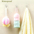 Jwxstore 24 Pack Adhesive Wall Hooks 33LB Heavy Duty No Drill Transparent Waterproof Hooks for Bathroom Kitchen Towel Coat Office Home Outdoor