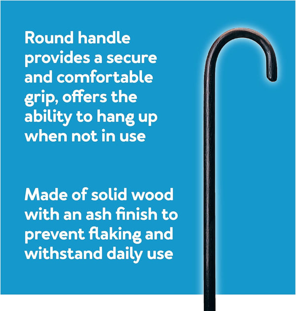 Carex round Handle Wood Cane - Wooden Walking Cane with Rubber Tip - Fashionable, Traditional Style Walking Stick for Men and Women, 36 Inch