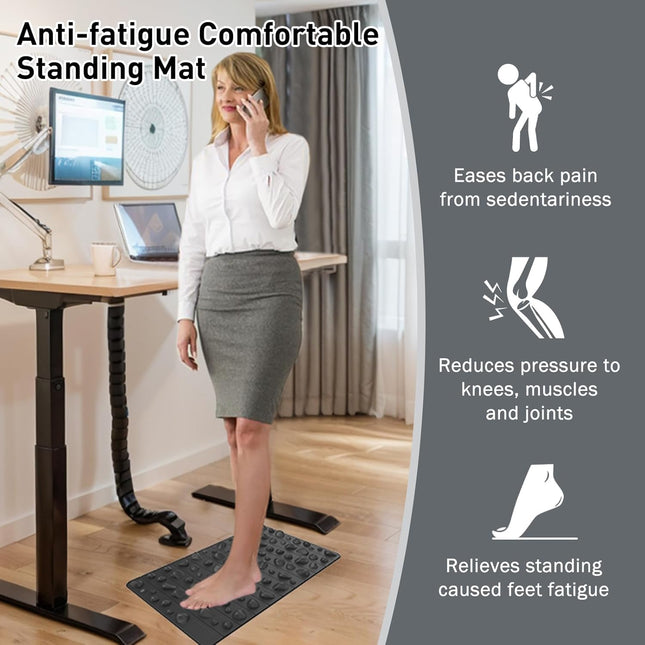 Portable Feet Acupressure Mat, Foldable Foot Massager Mat, Pressure Point Massag
