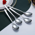 Dinner Spoons 6 Piece, 8.1'' Stainless Steel Tablespoons, Soup Spoons, Dessert Spoons, Spoons Silverware for Home, Kitchen or Restauran,Dishwasher