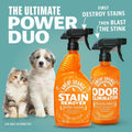 Angry Orange Stain Remover - 32oz Enzyme Pet Cleaner - Dog & Cat Urine Destroyer and Stain Remover - Citrus Spray Cleaning Solution - Puppy