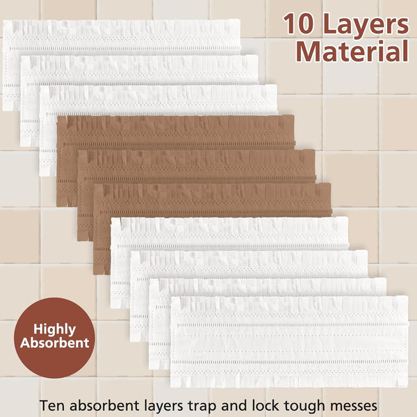 20 Pack Disposable Mopping Pads Refills Compatible with Swiffer PowerMop Wood Mop for Swiffer Wood Floor Cleaning Spray Clean Pads Replacement Brown