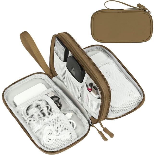FYY Electronic Organizer, Travel Cable Organizer Bag Pouch Electronic Accessories Carry Case Portable Waterproof Double 