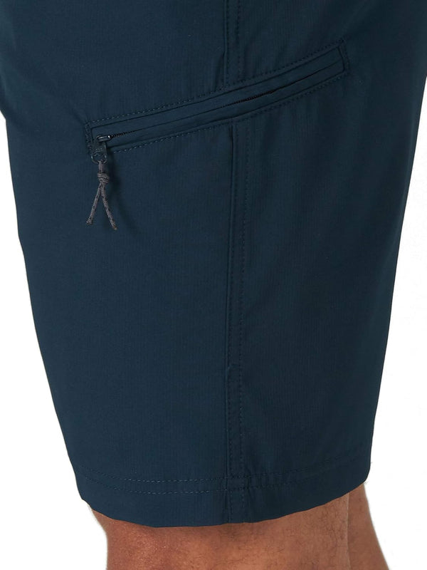 Wrangler Authentics Men's Performance Side Elastic Utility Short 32 Imperial Blue