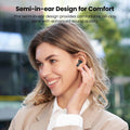 TOZO T21 Wireless Earbuds Bluetooth 5.3 in Ear Headphones Dual Mic Call Noise Cancelling IPX8 Waterproof 44H Playback Stereo Sound with LED