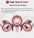 6PCS Wheel Bearings Kit & Front Wheel Shaft Seal for Can-Am Defender/Commander/Maverick/Outlander/Renegade Replaces # 293350040, 705400088,