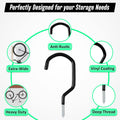 6 Pack Heavy Duty Garage Bike Storage and Utility Hooks-5.7 Inches for Garage Wall and Ceiling-Garage Hooks for Hanging Bicycle,Hose,Cords,and