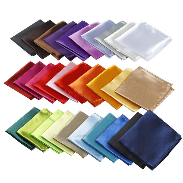MONOTONOUS Mens Pocket Squares Handkerchief For Wedding Party, 8.6" x8.6" (Pack of 30)