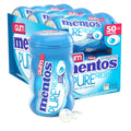 Mentos Pure Fresh Sugar-Free Chewing Gum, Fresh Mint, 50 Count (6 Pack) | Contains Xylitol, Perfect for Long Lasting Fresh Breath at School, Work