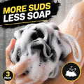 Exfoliating Loofah Body Scrubber for Shower: 3-Pack XXL 90g Loofah Sponge