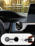 JOYROOM All-Metal MagSafe Car Mount Charger, 15W Mini Magsafe Car Charger for Dashboard, Wireless Car Charger for iPhone 17 Pro Max Plus/iPhone 16