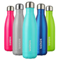 BJPKPK 17Oz Insulated Stainless Steel Water Bottles,Sports Water Bottles Keep Cold for 24 Hours and Hot for 12 Hours,Bpa Free for Travel,Turquoise