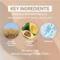 Natural Cover Glow Cushion Foundation | Satin Radiant Finish | Korean Foundation Makeup | Long-Lasting Natural Coverage | for All Skin Types 0.42