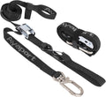 Ayaport Motorcycle Tie Down Straps 1.1” x 7’ (with Swivel Carabiner Hooks) Cam Buckle Tie Downs, Handlebar Strap for Dirt Bike, Motor Bike, Kayak,