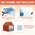 Dog Door Replacement Flaps, Doghouse or Kennel Door Flap, Pet Products and Supplies?Safe Plastic Vinyl Strip for DIY Doghouse or Cat Door (7.9 in