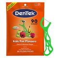 Dentek Kids Fun Flossers, Floss Picks, Removes Food & Plaque, 90 Count