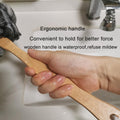 Shower Sponge Loofah Back Scrubber, Soft Mesh Body Scrubber with Wooden Handle, Bath Sponge for Women Kids (Black)