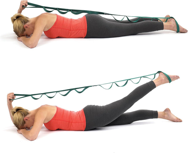 OPTP the Original Stretch Out Strap with Exercise Book, USA Made Top Choice Stretch Out Straps for Physical Therapy, Yoga Stretching Strap and