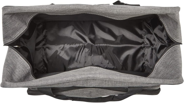 Bright Creations Sewing Machine Case - 18.1 x 9.4 x 12.2 In Gray Polyester - Hard Side Travel Tote & Organizer - Padded Handle & Shoulder Strap -