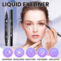 Go Ho Black Liquid Eyeliner Stamp,Star Stamp Eyeliner Makeup,Double-Side Waterproof Eyeliner Pen,Long-lasting Smudge-proof Tattoo Tools,Black Eye