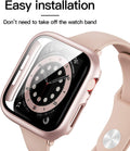 6 Pack Case for Apple Watch SE 3 (2025)/SE 2/SE/Series 6/5/4 40mm with Tempered Glass Screen Protector, Hard PC Ultra-Thin Scratch Resistant