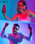 Blue Light Blocking Glasses Gaming- Filtering Computer Gaming Screen/TV/Phone UV Blue Ray Black Light Orange