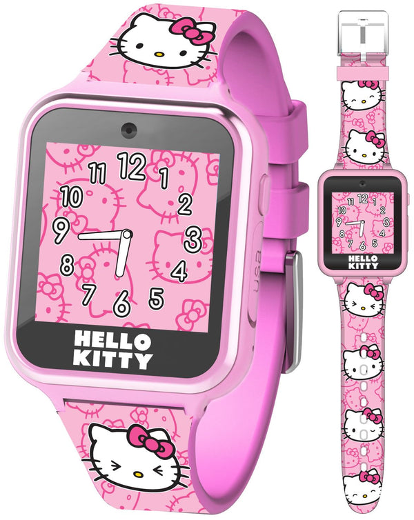 Hello Kitty Kids Smartwatch - Interactive Touchscreen with 10 Watch Faces, Camera, Games, Alarm, Step Tracker & More - Fun Gift for Girls with