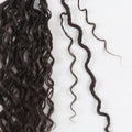 Vemet Goddess Locs Crochet Hair,8 Inch 9 Packs Faux Locs Synthetic Crochet Hair, Boho Style Pre looped crochet with Curly Ends 8 Inch(Pack of 9) #4